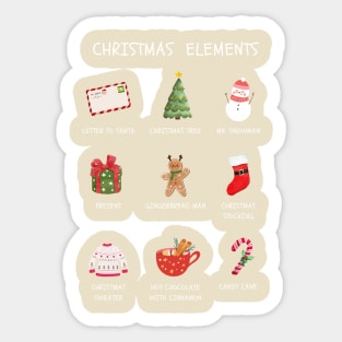 Merry Christmas Sticker